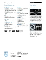 Preview for 2 page of Philips DC146 Specifications