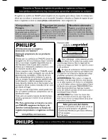 Preview for 8 page of Philips DC199B (Spanish) Instructions Manual