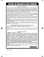 Preview for 28 page of Philips DC199B (Spanish) Instructions Manual