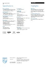 Preview for 2 page of Philips DC200 Specifications