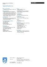 Preview for 3 page of Philips DC290B Specifications