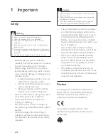 Предварительный просмотр 3 страницы Philips DC295 User Manual