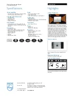 Preview for 2 page of Philips DC310V Specifications