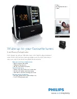 Philips DC315 - Docking Entertainment System Clock Radio Brochure preview