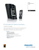 Предварительный просмотр 1 страницы Philips DC350 Specifications