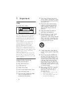 Preview for 4 page of Philips DCB-188 User Manual