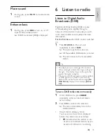 Preview for 15 page of Philips DCB146 User Manual