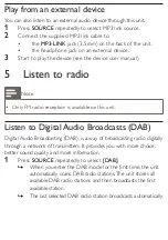 Preview for 14 page of Philips DCB210 User Manual