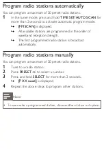 Preview for 17 page of Philips DCB210 User Manual