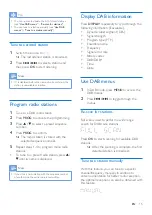 Preview for 17 page of Philips DCB2272 User Manual