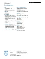 Preview for 3 page of Philips DCB293 Specifications