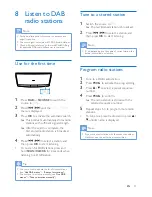 Предварительный просмотр 17 страницы Philips DCB3270 User Manual