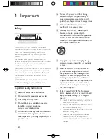 Preview for 4 page of Philips DCB852 User Manual