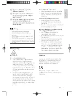 Preview for 5 page of Philips DCB852 User Manual