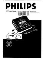 Предварительный просмотр 1 страницы Philips DCC 175 User Manual