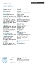 Preview for 3 page of Philips DCD2030 Specification Sheet