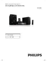 Philips DCD322 User Manual preview