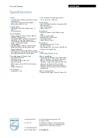 Preview for 3 page of Philips DCM 278 Specifications