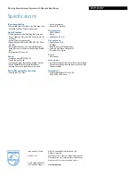 Preview for 3 page of Philips DCM230 Specifications