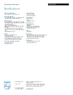 Preview for 3 page of Philips DCM250 Specifications