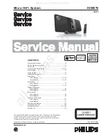 Preview for 1 page of Philips DCM276 Service Manual