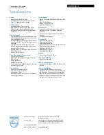 Preview for 3 page of Philips DCM7005 Specifications