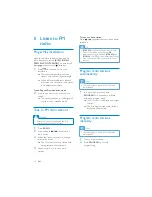 Предварительный просмотр 18 страницы Philips DCM7005 User Manual