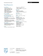 Preview for 3 page of Philips DCP750 Specifications