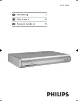 Philips DCR 2020 User Manual preview