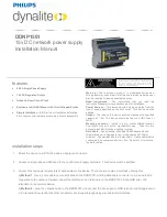 Предварительный просмотр 1 страницы Philips DDNP1501 Installation Manual