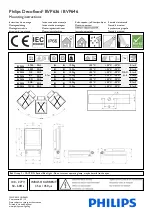 Philips Decoflood BVP636 Mounting Instructions предпросмотр