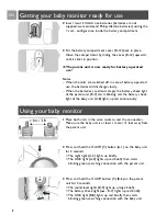 Preview for 8 page of Philips DECT baby monitor SCD487 User Manual