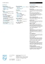 Preview for 2 page of Philips DECT5212S Specifications