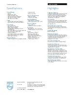 Preview for 2 page of Philips DECT5272B Specifications