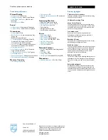 Preview for 2 page of Philips DECT7271S Specifications