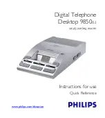 Предварительный просмотр 1 страницы Philips Desktop 9850/52 Instructions For Use Manual