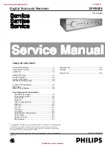 Preview for 1 page of Philips DFR9000 Service Manual