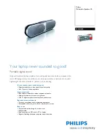 Предварительный просмотр 1 страницы Philips DGX320 - PC Multimedia Speakers Manual