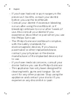 Preview for 8 page of Philips DiamondClean Smart sonicare HX9901/13 User Manual