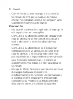 Preview for 54 page of Philips DiamondClean Smart sonicare HX9924/03 Manual