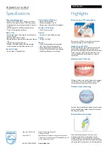 Preview for 2 page of Philips DiamondClean Sonicare HX9332 Specifications