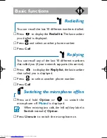 Preview for 15 page of Philips Diga Instructions For Use Manual