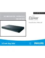 Philips Divar Installation Manual preview