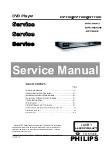 Philips DivX Ultra DVP5166K Service Manual preview