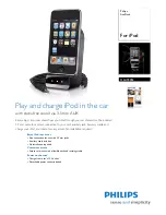 Предварительный просмотр 1 страницы Philips DLA93052 Brochure