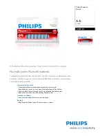 Philips DLP11003 (Romanian) Specifications предпросмотр