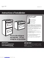 Preview for 6 page of Philips Double Oven Installation Instructions Manual