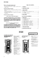 Preview for 2 page of Philips DP-IF8000 Service Manual