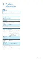 Preview for 9 page of Philips DS1185 User Manual