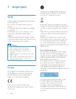 Preview for 4 page of Philips DS1600/12 User Manual